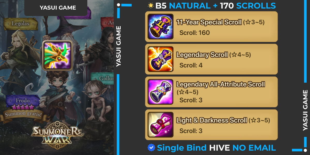 Account for Gacha (Teshar + 160x 11th Anniv Scrolls | Untouched Faimon!)